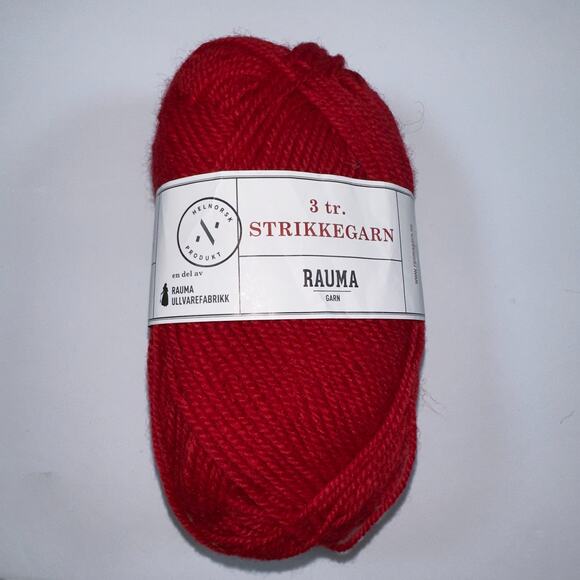 Rauma 3 tr. Strikkegarn Yarn 100% Norwegian Wool Three Skeins New and Used! - Picture 2 of 14